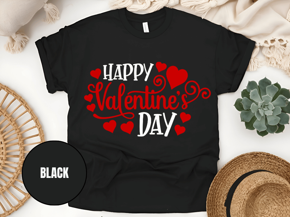 "Happy Valentine's day" T-Shirt, (Gildan 5000) VD007