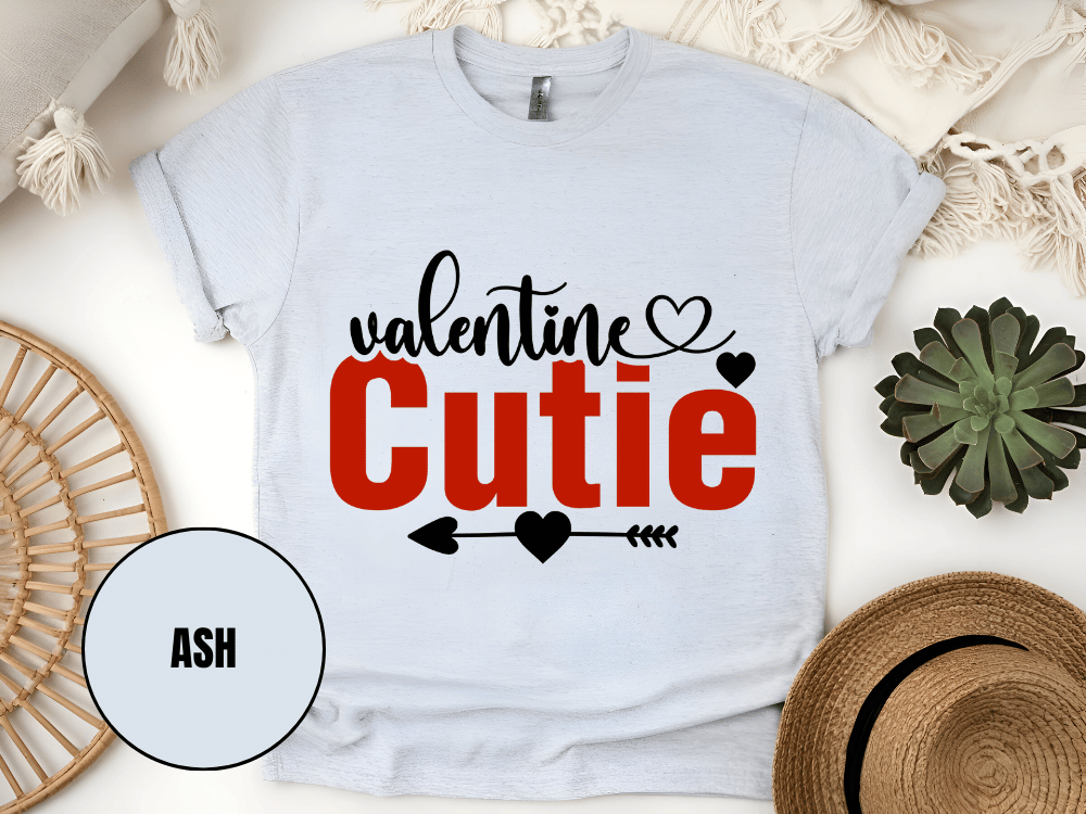 "Valentine Cutie, Valentine's Day" T-Shirt, (Gildan 5000) VD028