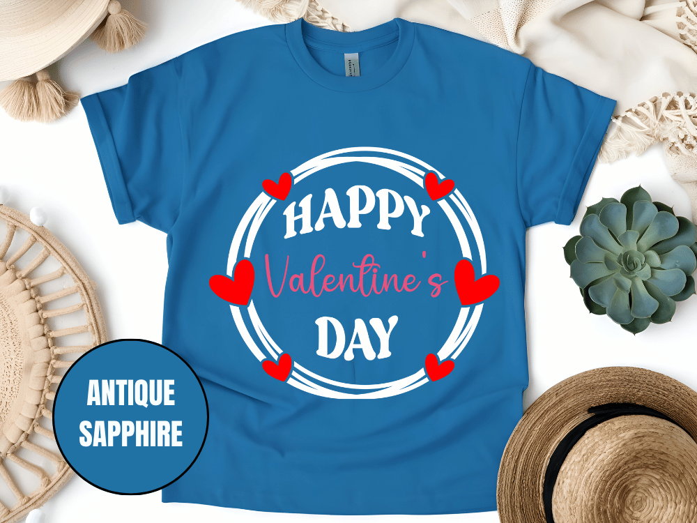 "Happy Valentine's Day" T-Shirt, (Gildan 5000) VD064