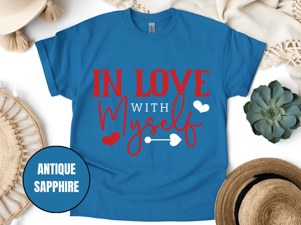"In Love With Myself, Valentine's Day" T-Shirt, (Gildan 5000) VD036