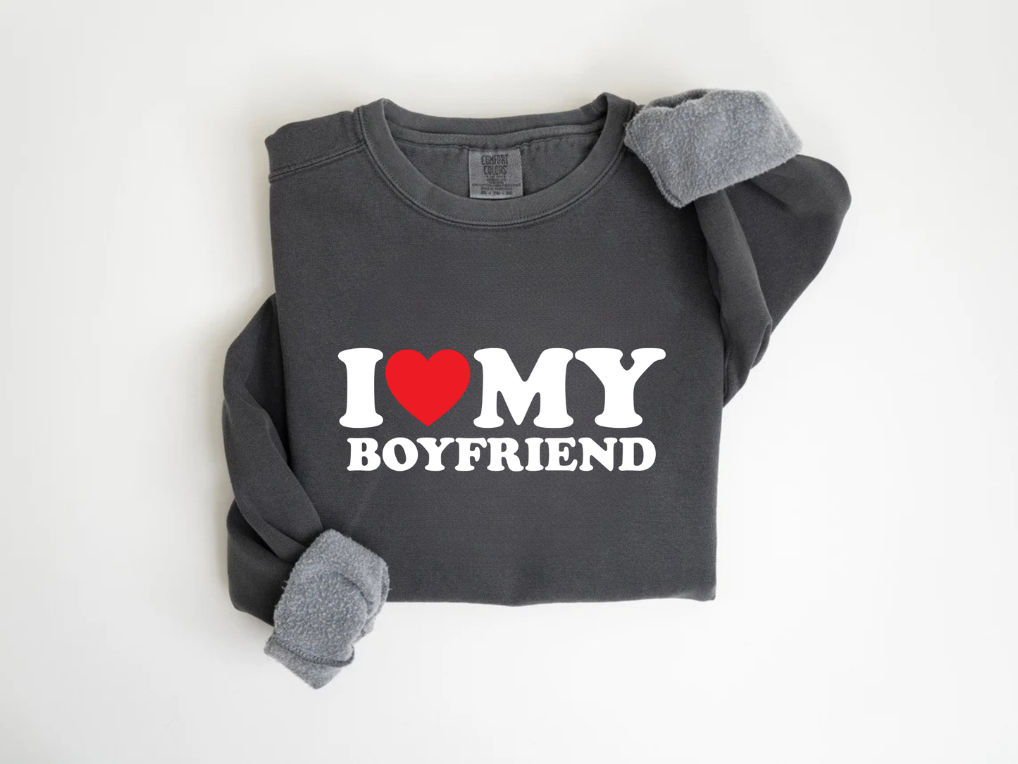 "I Love My Boyfriend" Valentine's Day (Gildan 18000) VD086