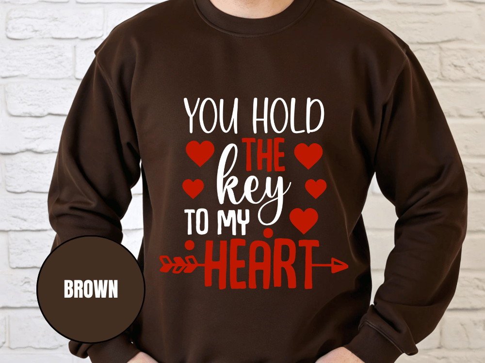 "You Hold the Key To my heart, (Gildan 18000) VD026