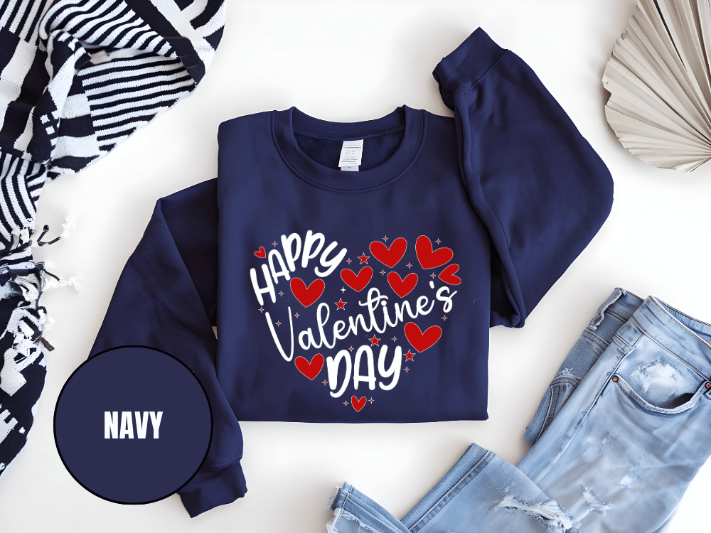 "Happy Valentine's Day" Valentine's Day (Gildan 18000) VD063