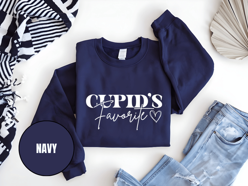 "Cupid's Favorite" Valentine's Day Sweatshirt, (Gildan 18000) VD012