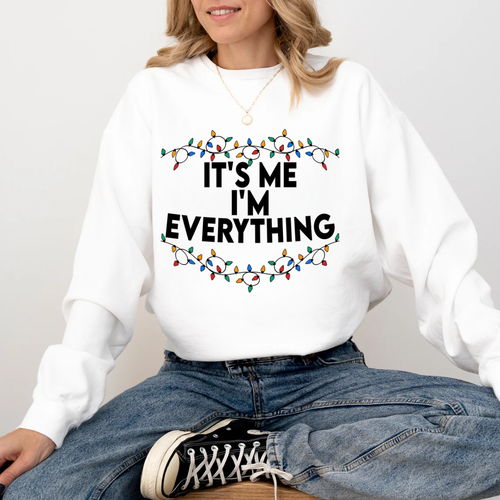 "It's me I'm Everything" For Christmas Shirt, Funny Christmas Matching Shirts (Confort Colors-1566)