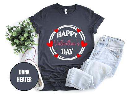 "Happy Valentine's Day" T-Shirt, (Gildan 5000) VD064