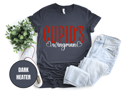 "Cupid's Wingman, Valentine's day" T-Shirt, (Gildan 5000) VD017