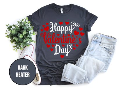 "Happy Valentine's day" T-Shirt, (Gildan 5000) VD002
