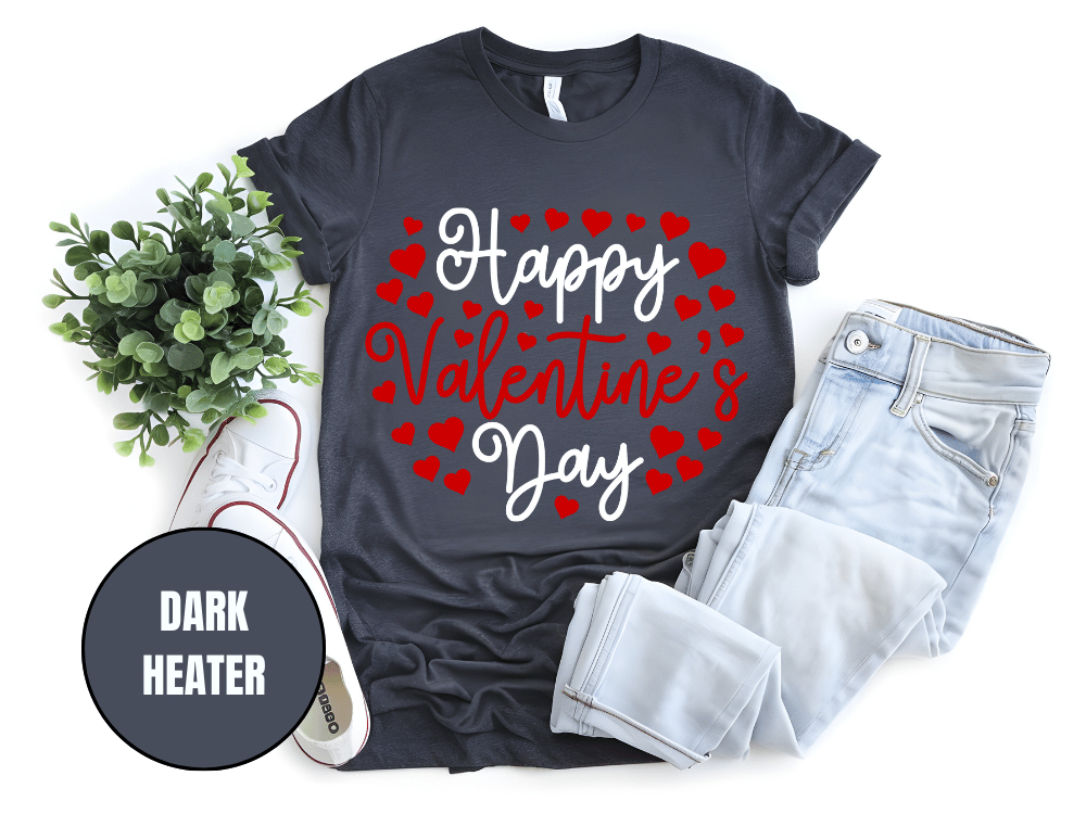 "Happy Valentine's day" T-Shirt, (Gildan 5000) VD010