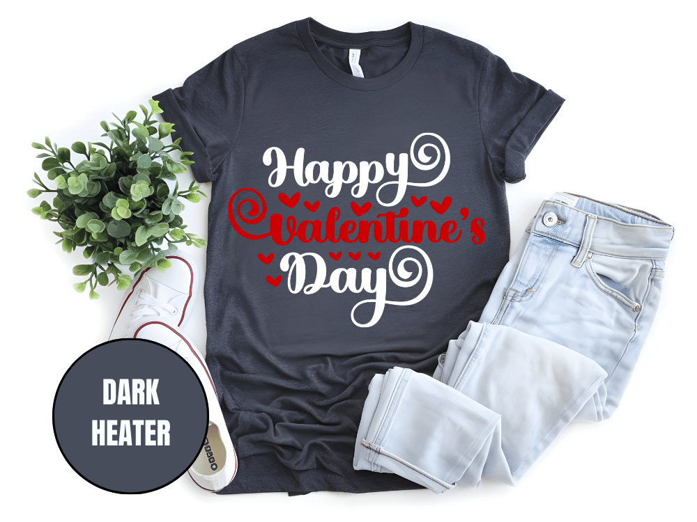 "Happy Valentine's day" T-Shirt, (Gildan 5000) VD008