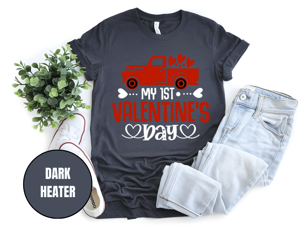 "My First Valentine's day" T-Shirt, (Gildan 5000) VD024
