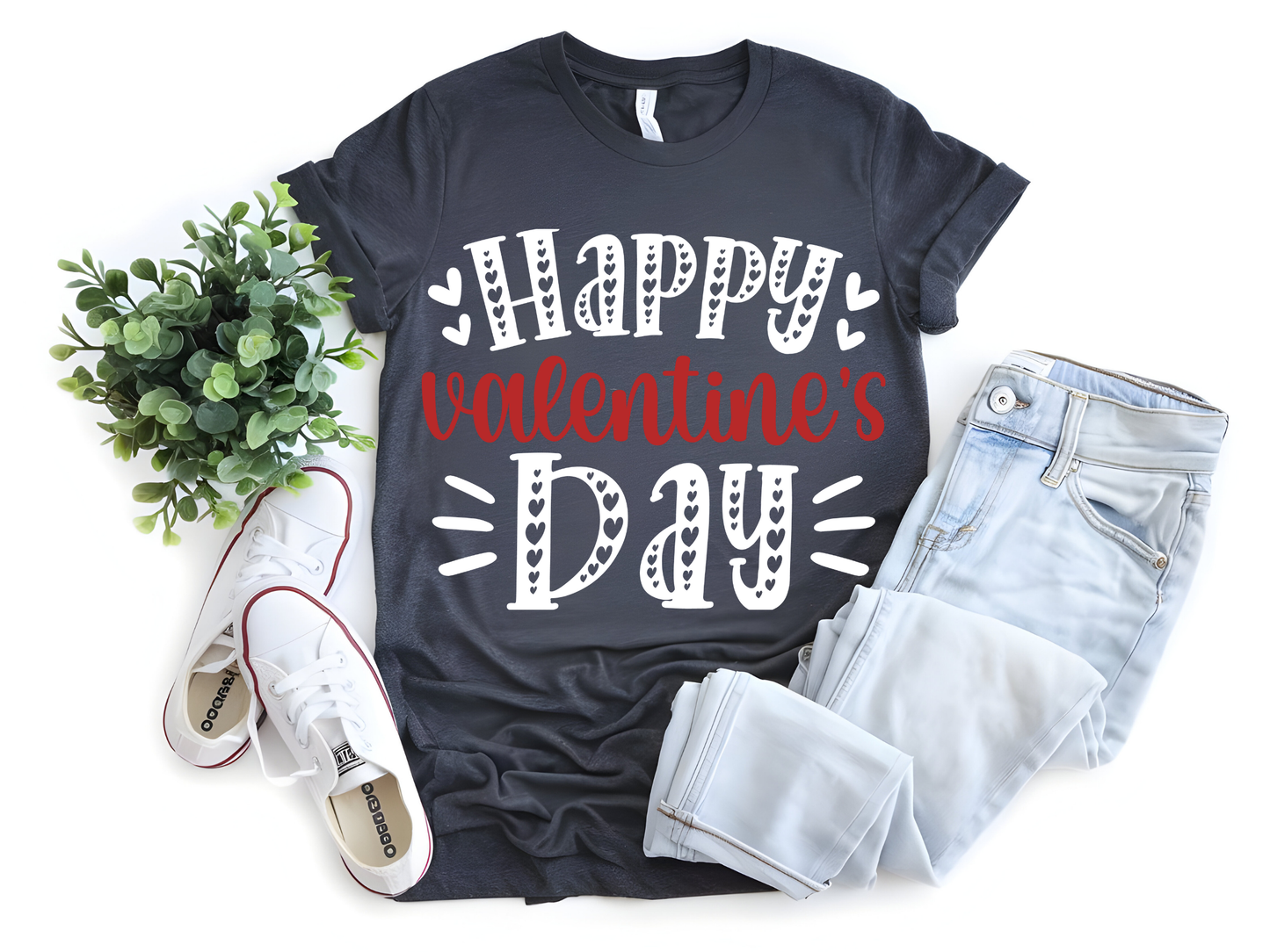 "Happy Valentine's day" T-Shirt, (Gildan 5000) VD001