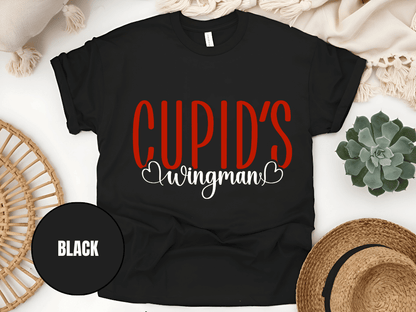 "Cupid's Wingman, Valentine's day" T-Shirt, (Gildan 5000) VD017