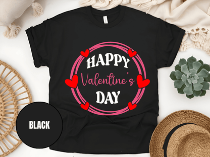"Happy Valentine's Day" T-Shirt, (Gildan 5000) VD064