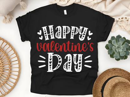"Happy Valentine's day" T-Shirt, (Gildan 5000) VD001