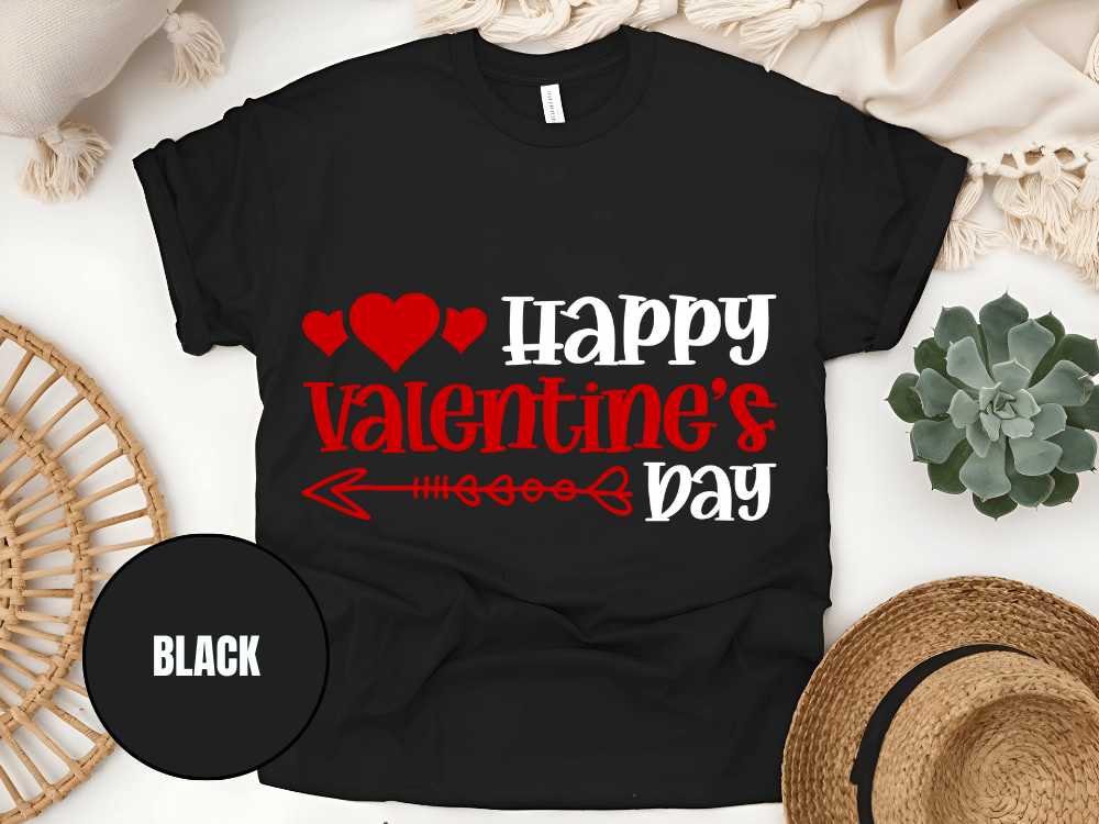 "Happy Valentine's day" T-Shirt, (Gildan 5000) VD009