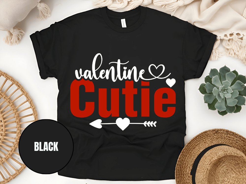 "Valentine Cutie, Valentine's Day" T-Shirt, (Gildan 5000) VD028