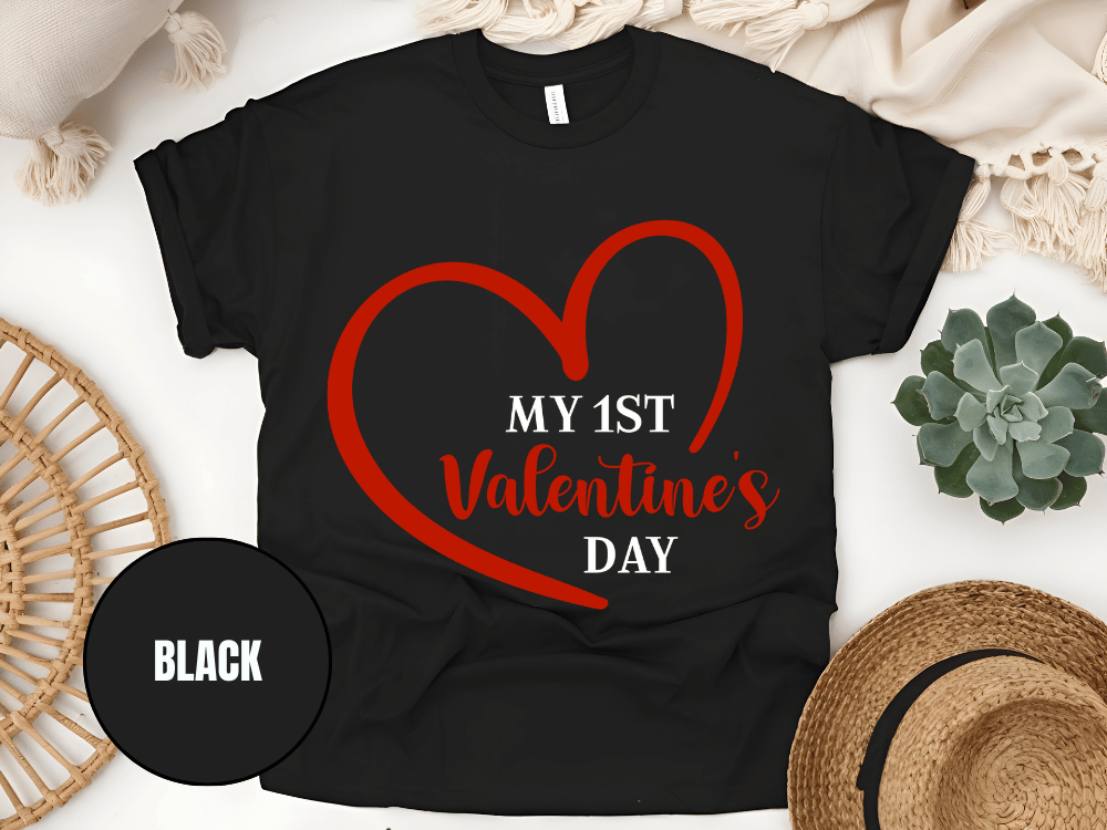 "My First Valentine's day" T-Shirt, (Gildan 5000) VD023