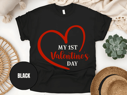 "My First Valentine's day" T-Shirt, (Gildan 5000) VD023
