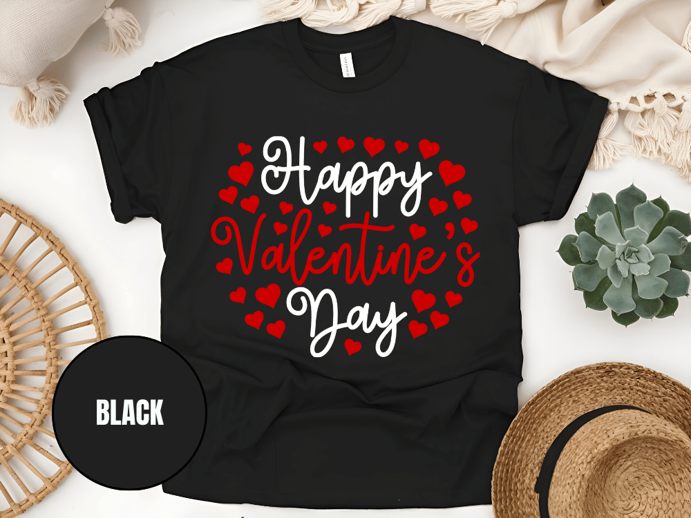 "Happy Valentine's day" T-Shirt, (Gildan 5000) VD010
