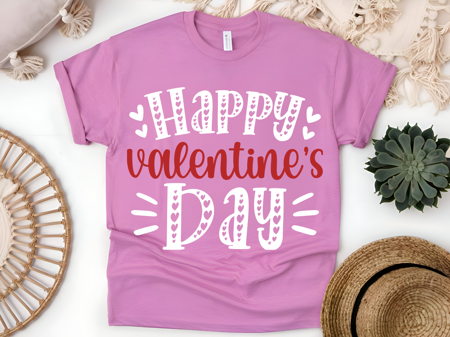 "Happy Valentine's day" T-Shirt, (Gildan 5000) VD001