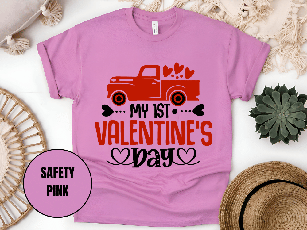 "My First Valentine's day" T-Shirt, (Gildan 5000) VD024