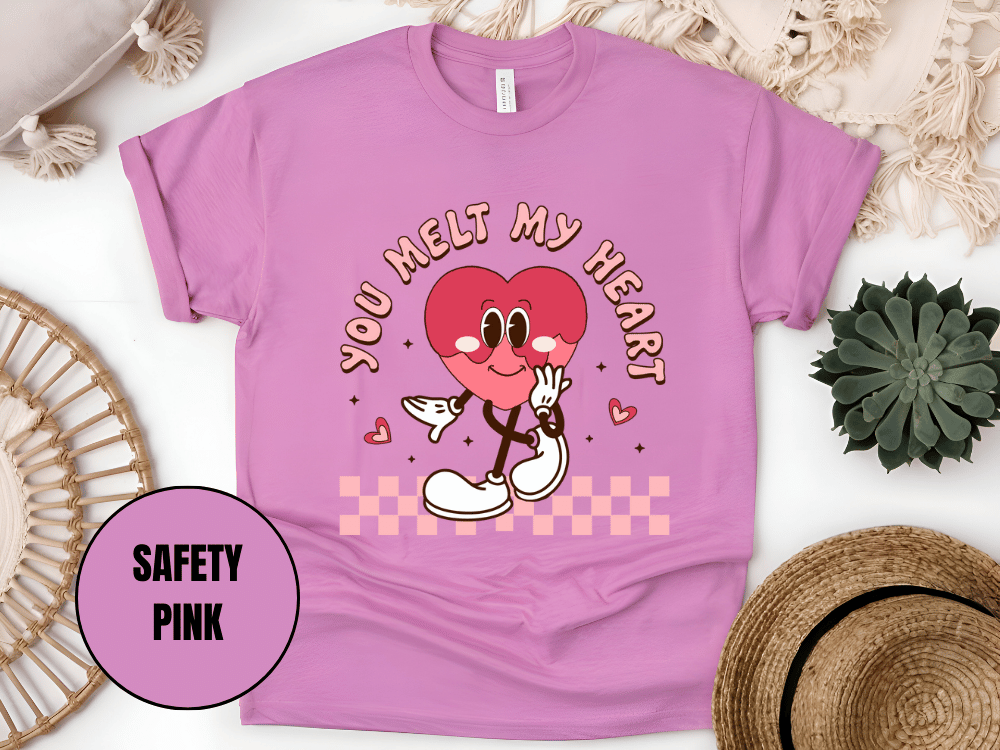 "You Melt My Heart, Valentine's Day" T-Shirt, (Gildan 5000) VD051