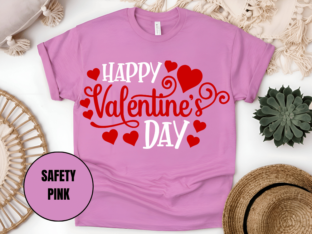 "Happy Valentine's day" T-Shirt, (Gildan 5000) VD007