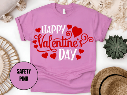 "Happy Valentine's day" T-Shirt, (Gildan 5000) VD007