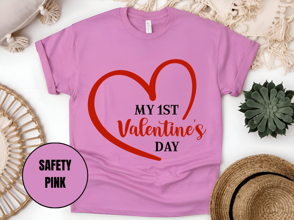 "My First Valentine's day" T-Shirt, (Gildan 5000) VD023