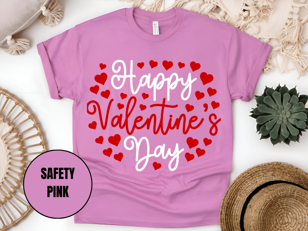"Happy Valentine's day" T-Shirt, (Gildan 5000) VD010