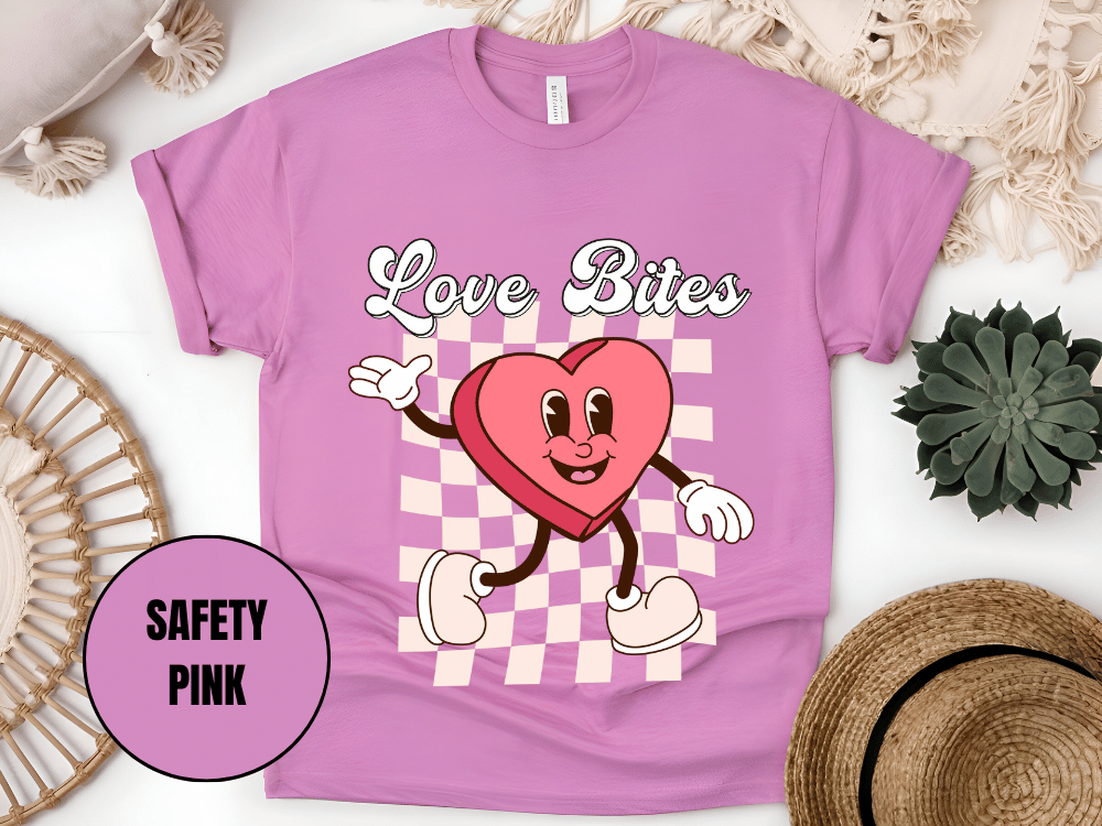 "Love Bites , Valentine's Day" T-Shirt, (Gildan 5000) VD046