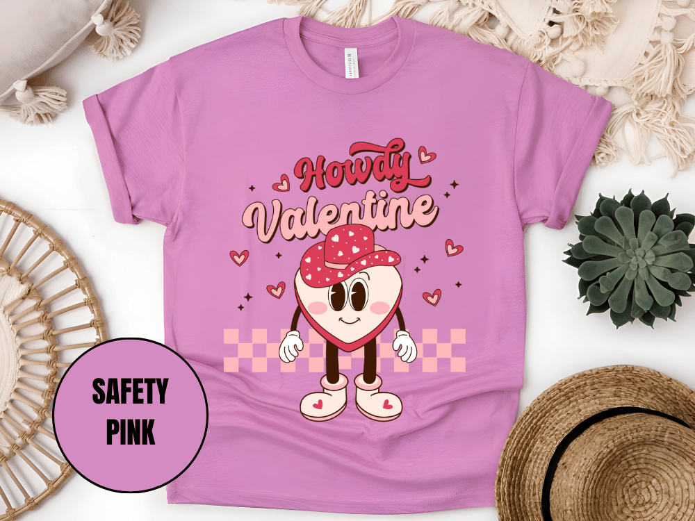 "Howdy Valentine, Valentine's Day" T-Shirt, (Gildan 5000) VD043