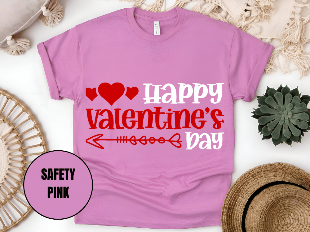 "Happy Valentine's day" T-Shirt, (Gildan 5000) VD009
