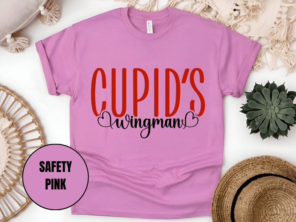 "Cupid's Wingman, Valentine's day" T-Shirt, (Gildan 5000) VD017