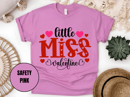 "Little Miss Valentine, Valentine's day" T-Shirt, (Gildan 5000) VD022