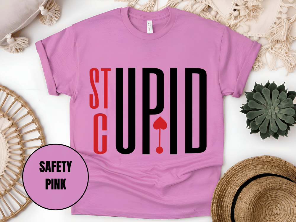 "Stupid Cupid, Valentine's Day" T-Shirt, (Gildan 5000) VD029
