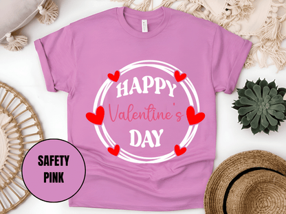 "Happy Valentine's Day" T-Shirt, (Gildan 5000) VD064