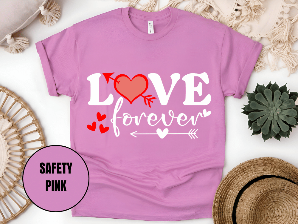 "Love Forever, Valentine's Day" T-Shirt, (Gildan 5000) VD056