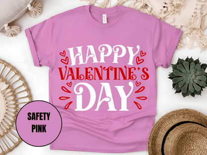 "Happy Valentine's day" T-Shirt, (Gildan 5000) VD004