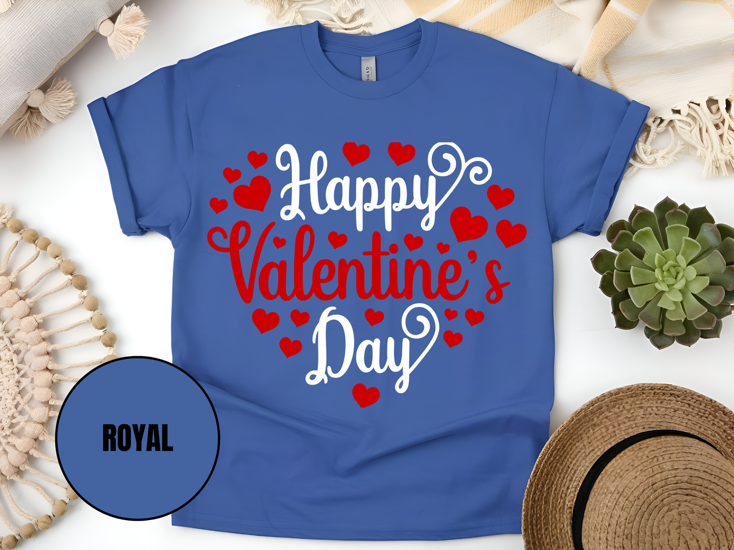 "Happy Valentine's day" T-Shirt, (Gildan 5000) VD002