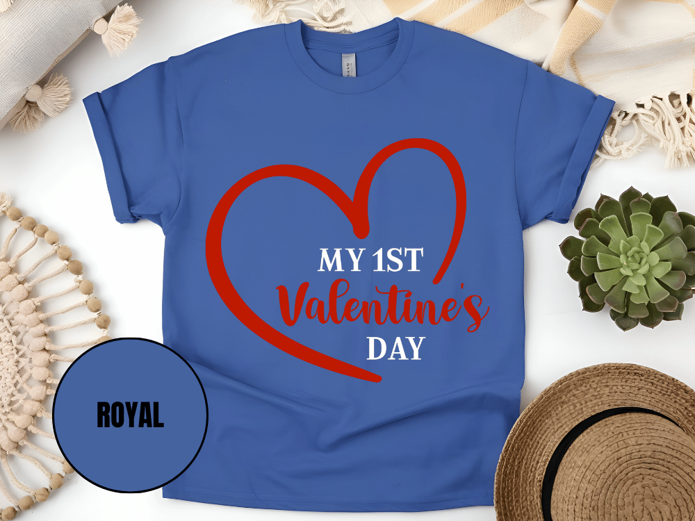 "My First Valentine's day" T-Shirt, (Gildan 5000) VD023
