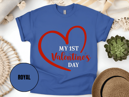 "My First Valentine's day" T-Shirt, (Gildan 5000) VD023