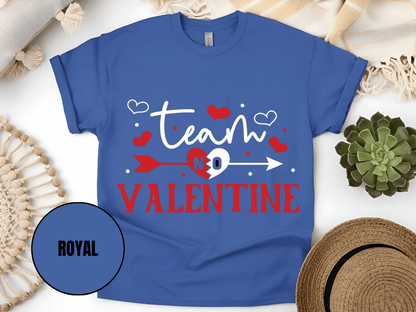 "Team Valentine, Valentine's Day" T-Shirt, (Gildan 5000) VD031