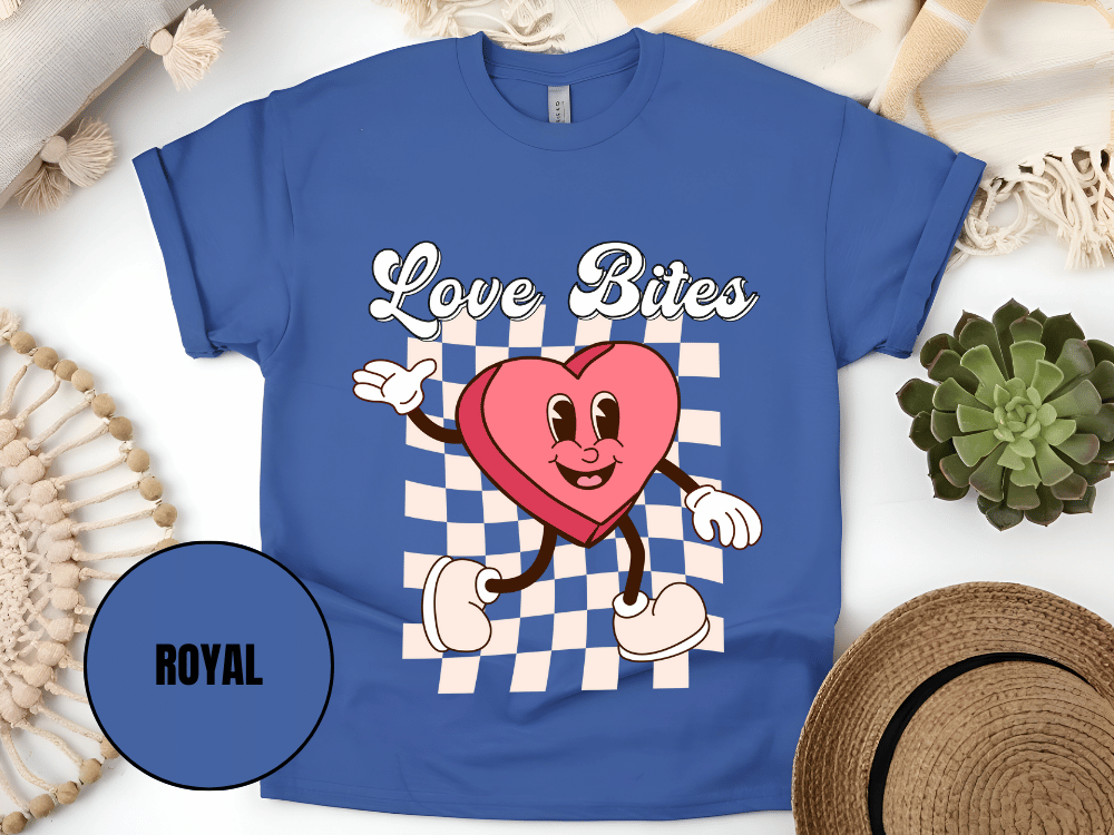 "Love Bites , Valentine's Day" T-Shirt, (Gildan 5000) VD046