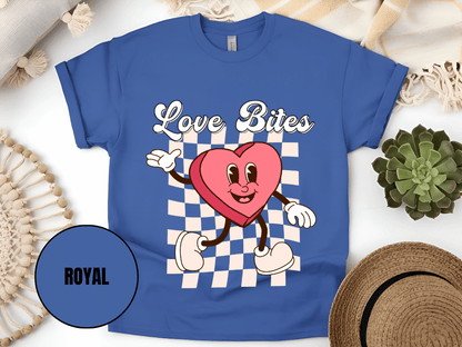 "Love Bites , Valentine's Day" T-Shirt, (Gildan 5000) VD046