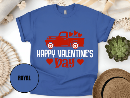 "Hugs Kisses and Valentine Wishes,Valentine's day" T-Shirt, (Gildan 5000) VD021