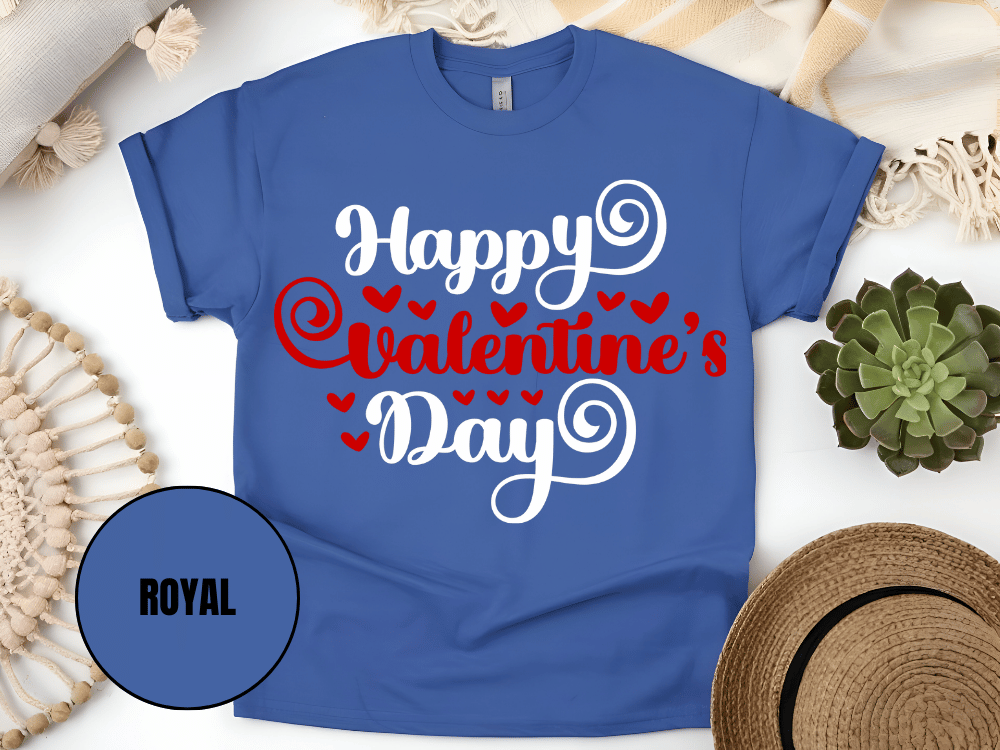 "Happy Valentine's day" T-Shirt, (Gildan 5000) VD008