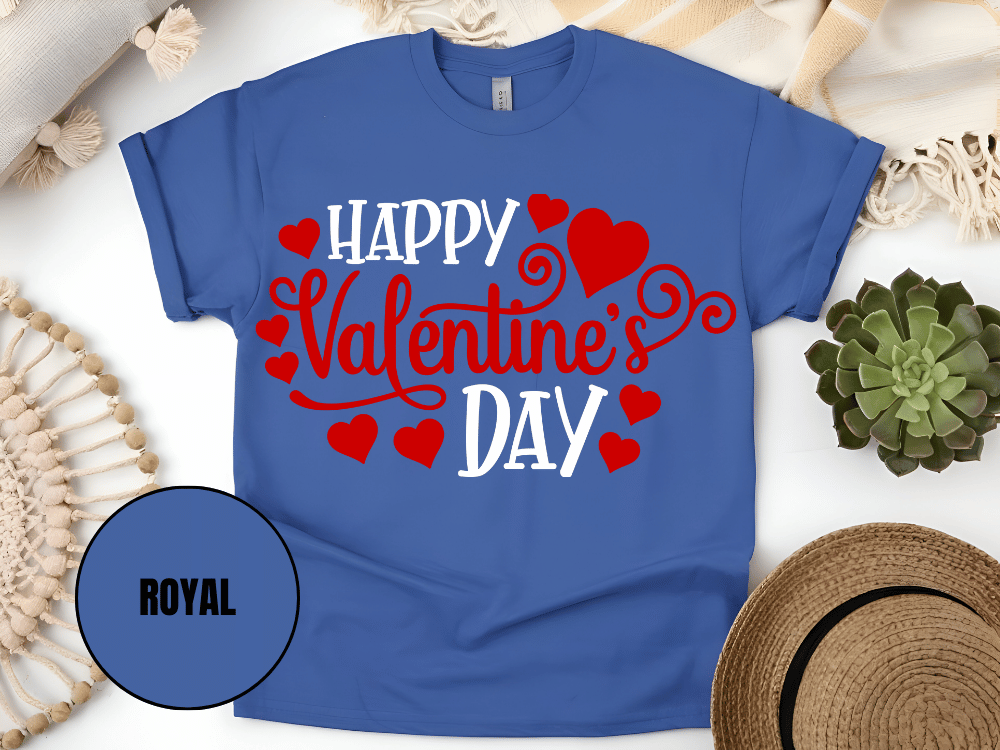 "Happy Valentine's day" T-Shirt, (Gildan 5000) VD007