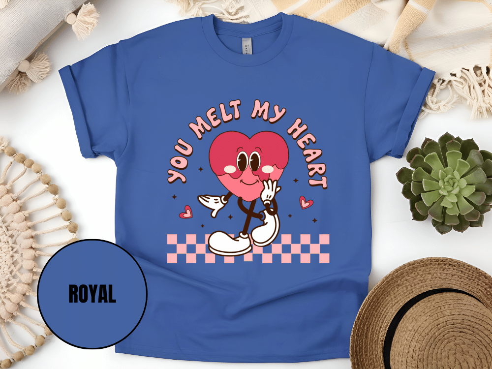 "You Melt My Heart, Valentine's Day" T-Shirt, (Gildan 5000) VD051